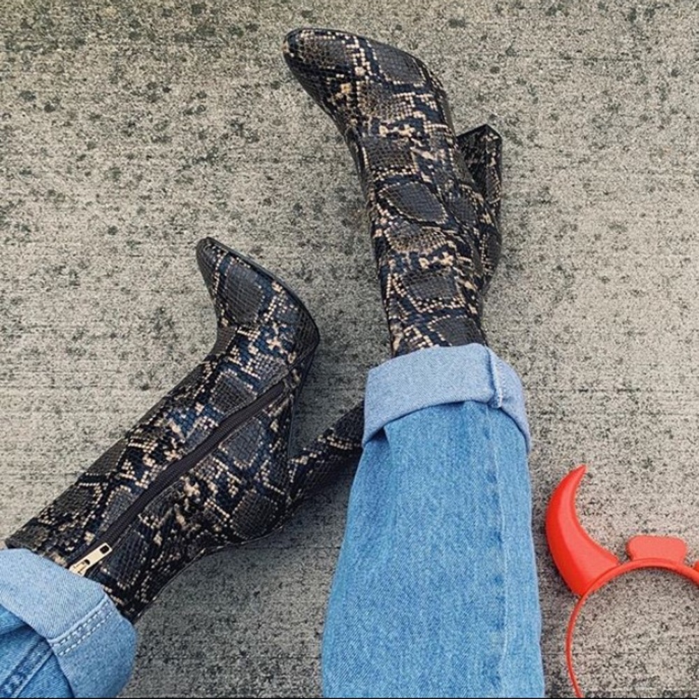 Cheetah print boots